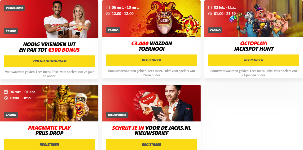 JACKS bonus promotie